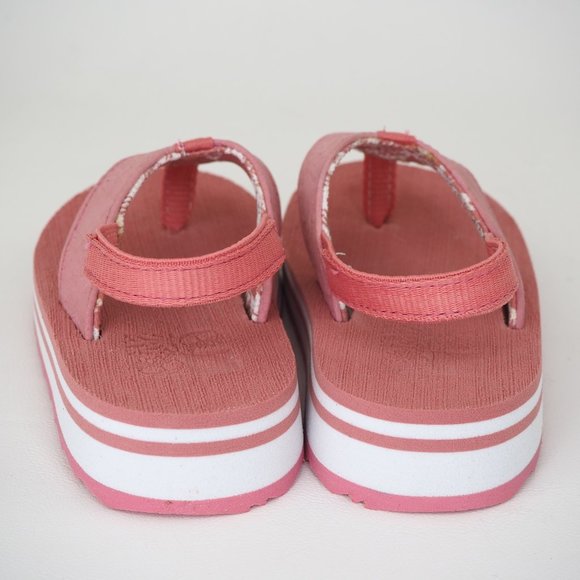 Timberland Flip Flop Toddlers Sandals Leather Dead Stock Sports Pink Sz 6C - Picture 5 of 12